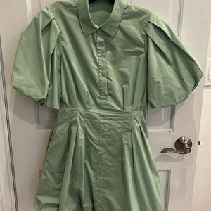 Super cute green puff - Jonathon Simkhai dress